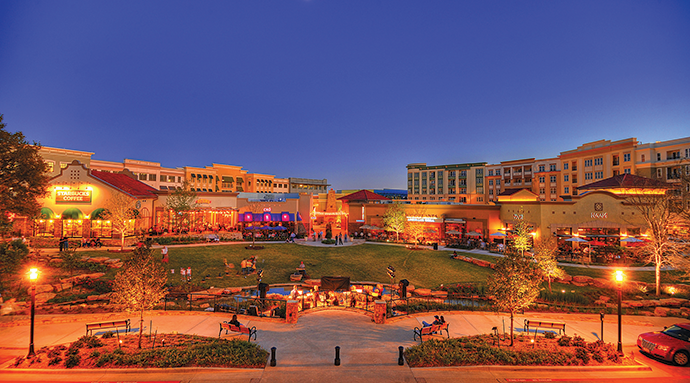 Allen residential area with beautiful homes and landscaping